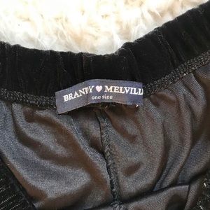Black Velvet Brandy Melville Shorts